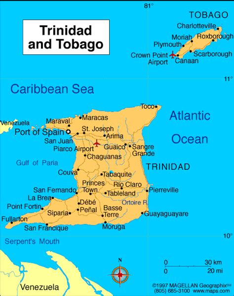 Trinidad and Tobago Atlas: Maps and Online Resources | Trinidad and ...