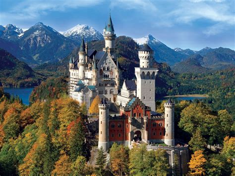 Neuschwanstein Castle, 1000 Pieces, Jumbo | Puzzle Warehouse