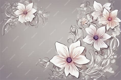 Premium AI Image | a wall with flowers and the words flowers on it Cute ...