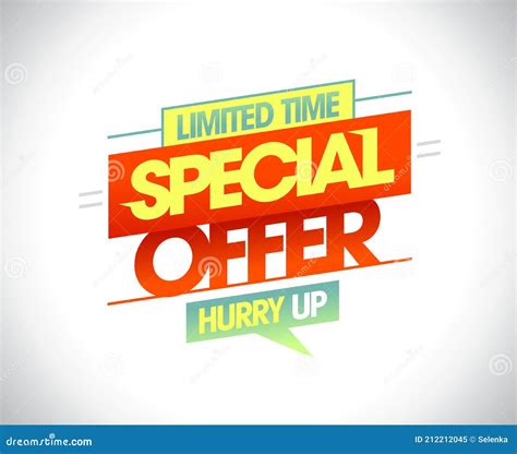 Limited Time Special Offer Banner Mockup Stock Vector - Illustration of ...