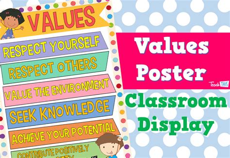 Values Poster :: Teacher Resources and Classroom Games :: Teach This