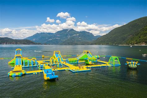 Canada's Largest Floating Waterpark In Harrison Hot Springs