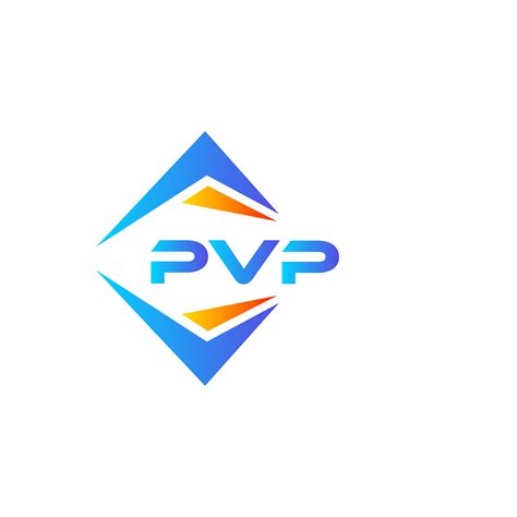 PVP abstract technology logo design on white background. PVP creative ...