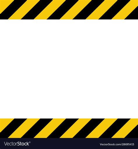 Black and yellow line striped background caution Vector Image