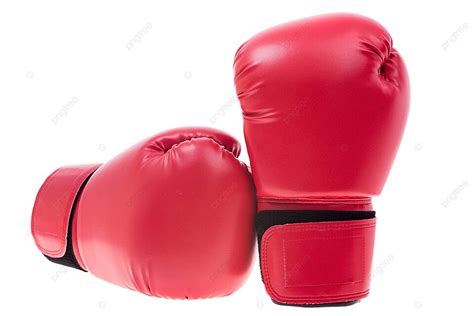 Red Boxing Gloves Isolate Box Fighter Concept Photo Background And ...