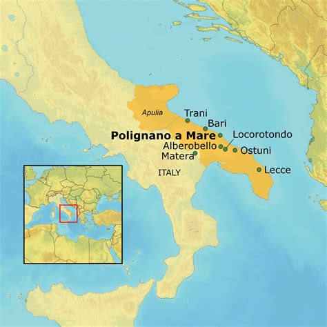 Polignano A Mare Italy Map - United States Map