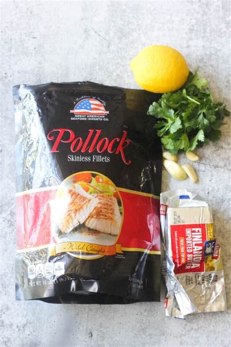 Baked Pollock with Lemon Garlic Butter - The Top Meal