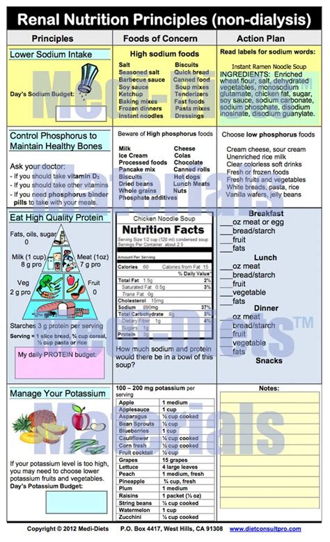 Dialysis Diet Chart - collectornews