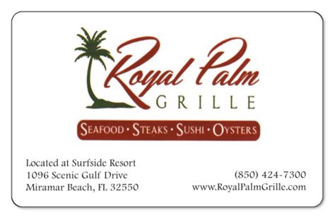 Royal Palm Grille | Gift Cards