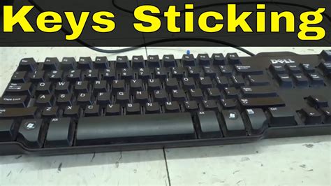 Computer Keyboard Keys Sticking-How To Fix Them-Tutorial - YouTube