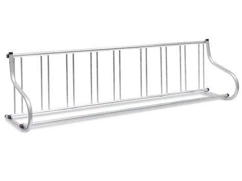 Single-Sided Grid Bike Rack - 9 Bike Capacity, Galvanized H-2891GALV ...