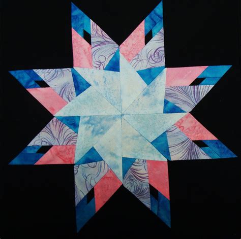 Ky #9: Cerulean Arizona star from Carol Doak's paper pieced stars book ...