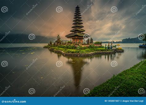 Bedugul, Lake Beratan, Tabanan, Bali, Indonesia - March 21, 2019 : the ...