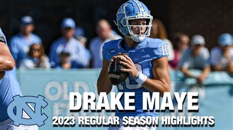 Drake Maye 2023 Regular Season Highlights | North Carolina QB - YouTube