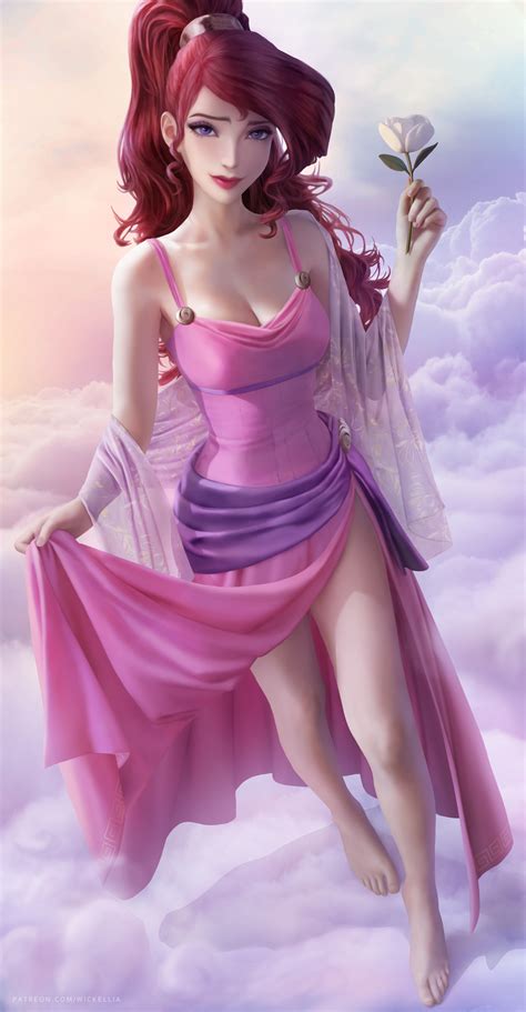 Wallpaper : megara, Hercules, fictional character, redhead, dress ...