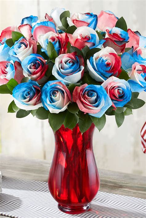 Kaleidoscope Roses, Red, White & Blue™ | Patriotic flowers, July ...