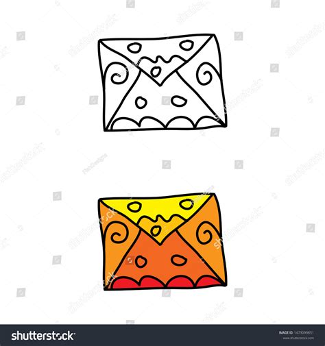 Cartoon Drawing Envelope Stock Vector (Royalty Free) 1473099851 ...