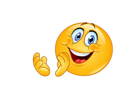 Clapping Smiley Emoji Png Transparent Cartoon Free Cliparts | Images ...