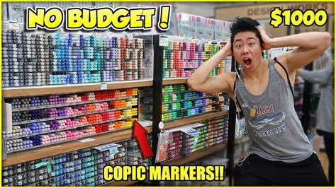 NO BUDGET AT THE ART STORE SHOPPING SPREE! | ZHC - YouTube