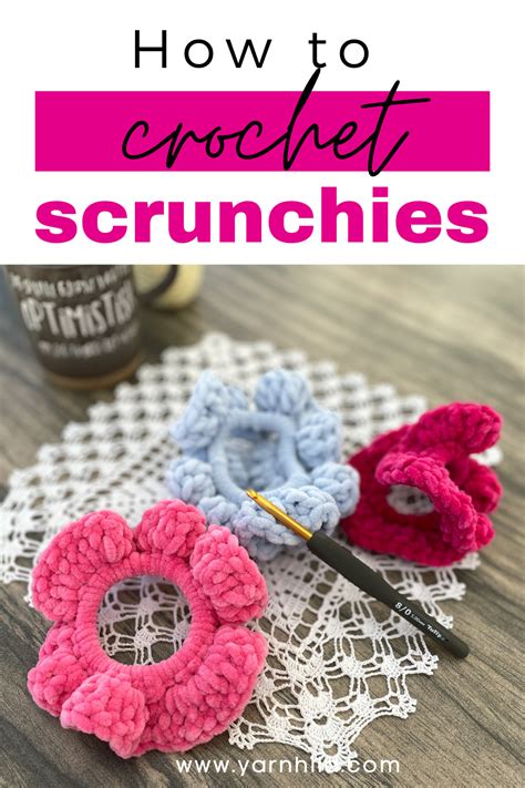 How to crochet easy crochet scrunchies