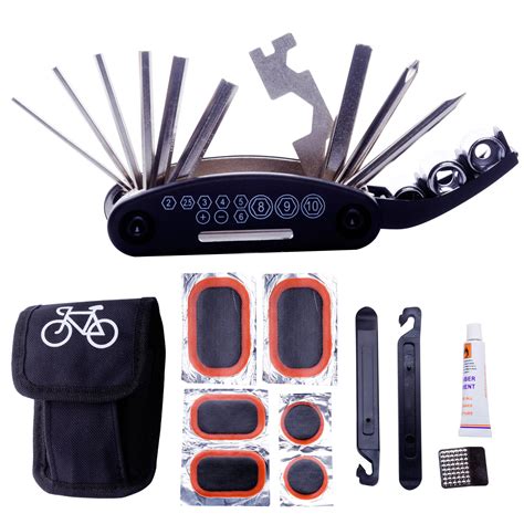 DAWAY Bike Repair Tool Kits - 16 in 1 Multifunction Bicycle Mechanic ...