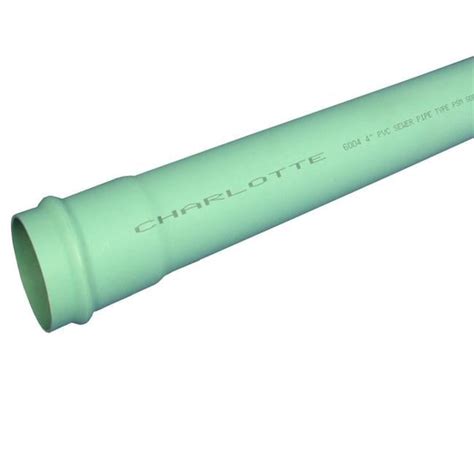 Heritage Plastics 400GRPRSW 4 in. Perf Sewer & Drain Pipe SDR35 - Green ...