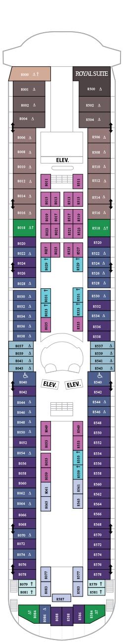 Grandeur of the Seas Deck plan & cabin plan