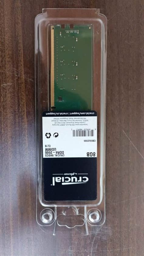 8 GB SDRAM Crucial DDR4 Desktop RAM, 50Hz at Rs 1250 in Patna | ID ...