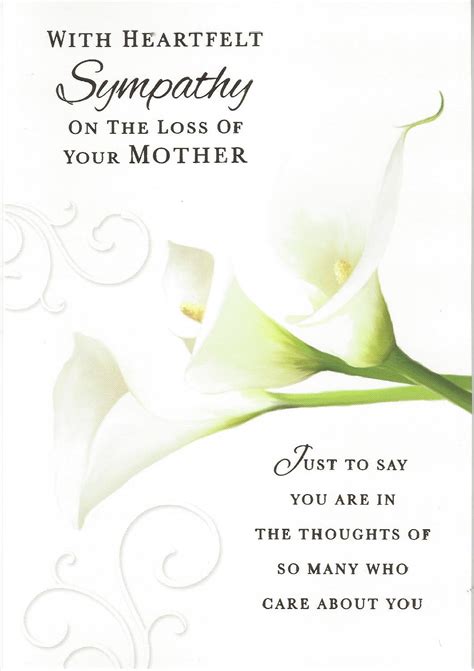 Deepest Sympathy On The Loss of Your Mother Card – MHJ Direct.co.uk