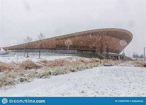 Queen Elizabeth Olympic Park in Snow Editorial Stock Photo - Image of ...