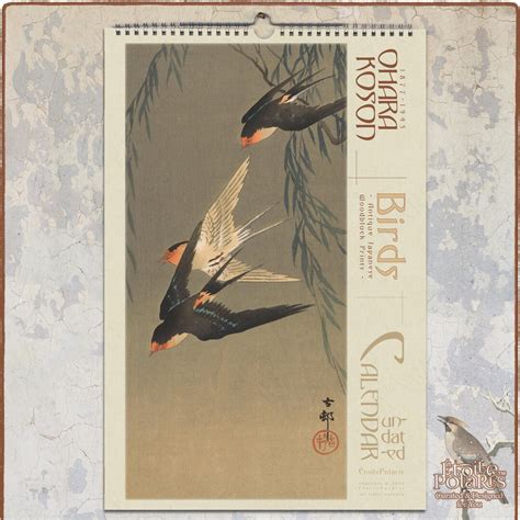 Japanese Art, Birds: Perpetual Calendar for Birthday, Anniversary ...