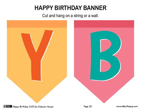 Happy Birthday Bunting Flag Banner | Free Printable Papercraft Templates