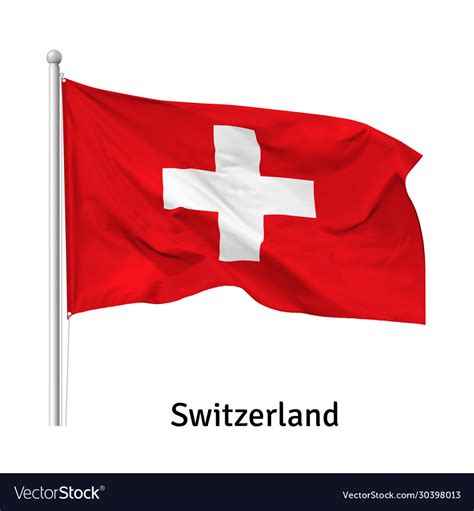 Flag swiss confederation Royalty Free Vector Image