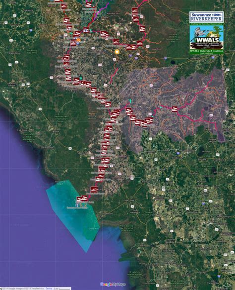 Suwannee River Basin Map | WWALS Watershed Coalition (WWALS) is ...