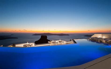 Swim Over a Volcano in Santorini's Largest Infinity Pool | Grace hotel ...