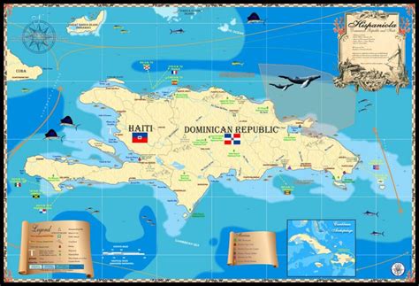 Hispaniola - Island Map Store