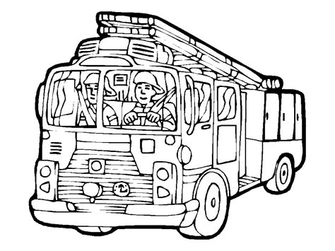 Free Printable Fire Truck Coloring Pages For Kids