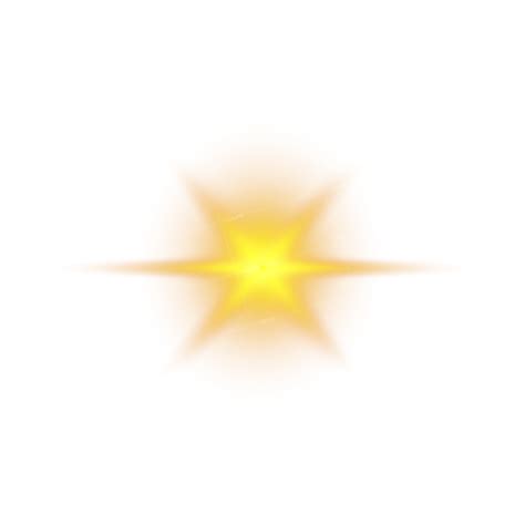 Transparent Star Spark Yellow Style02 - HD Image | GraphicsCrate