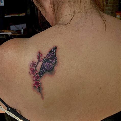 Top 61 Best Purple Butterfly Tattoo Ideas - [2021 Inspiration Guide]