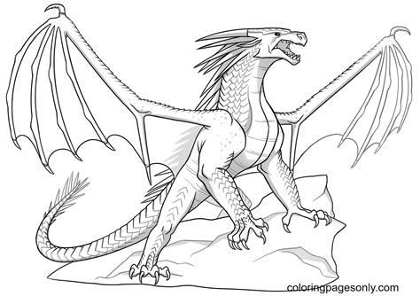 Icewing Dragon Coloring Page Of Fire Coloring Page Page For Kids And ...