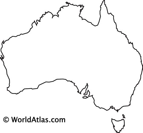 Blank Australia Map Clipart Best - Riset