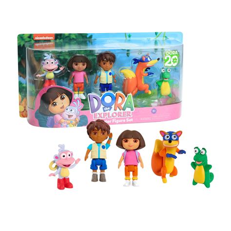 Dora the Explorer Collector Figure Set, 5-pieces, includes Dora, Diego ...