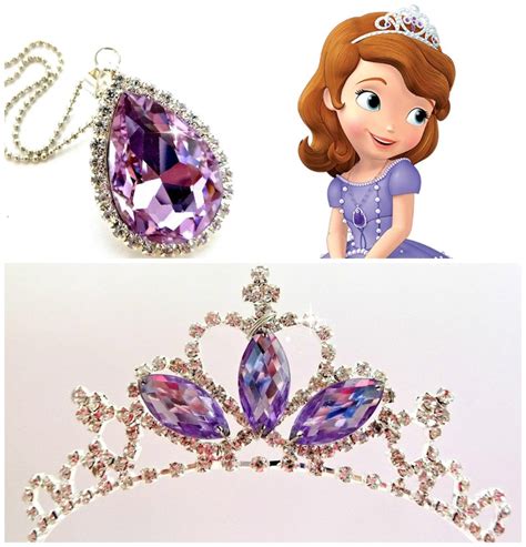 Princess Sofia Crown Sofia the First Tiara and Magic Amulet - Etsy