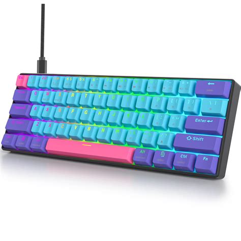 Buy Guffercty kred GK61 60 Percent Keyboard Mechanical Red Switch Hot ...