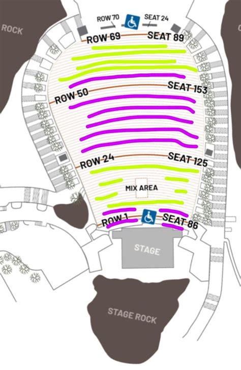 Detailed Seat Number Detailed Red Rocks Seating Chart | Portal ...