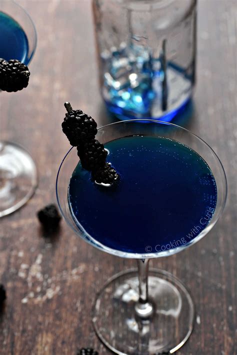 Royal Blue Martini - Cooking with Curls