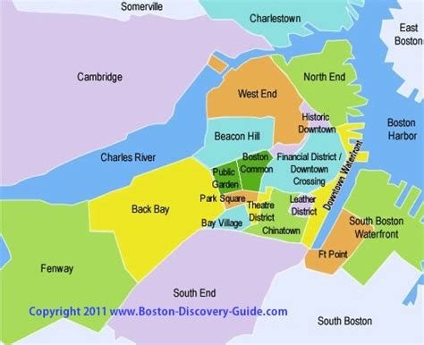 Boston Neighborhoods | Attractions, Map | Boston Discovery Guide