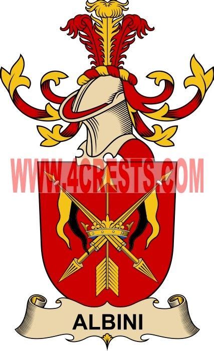 Albini coat of arms / family crest #by name #symbol #heraldry #code of ...