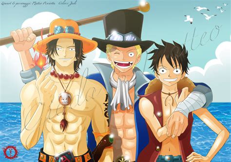 Luffy Ace And Sabo - One Piece Photo (35824134) - Fanpop