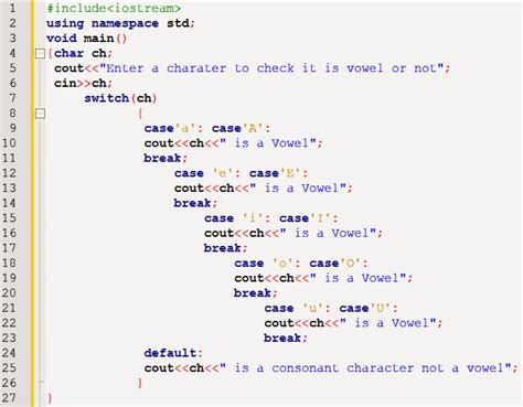 Switch statement in C++ programming ~ C++ Programming Tutorial for ...